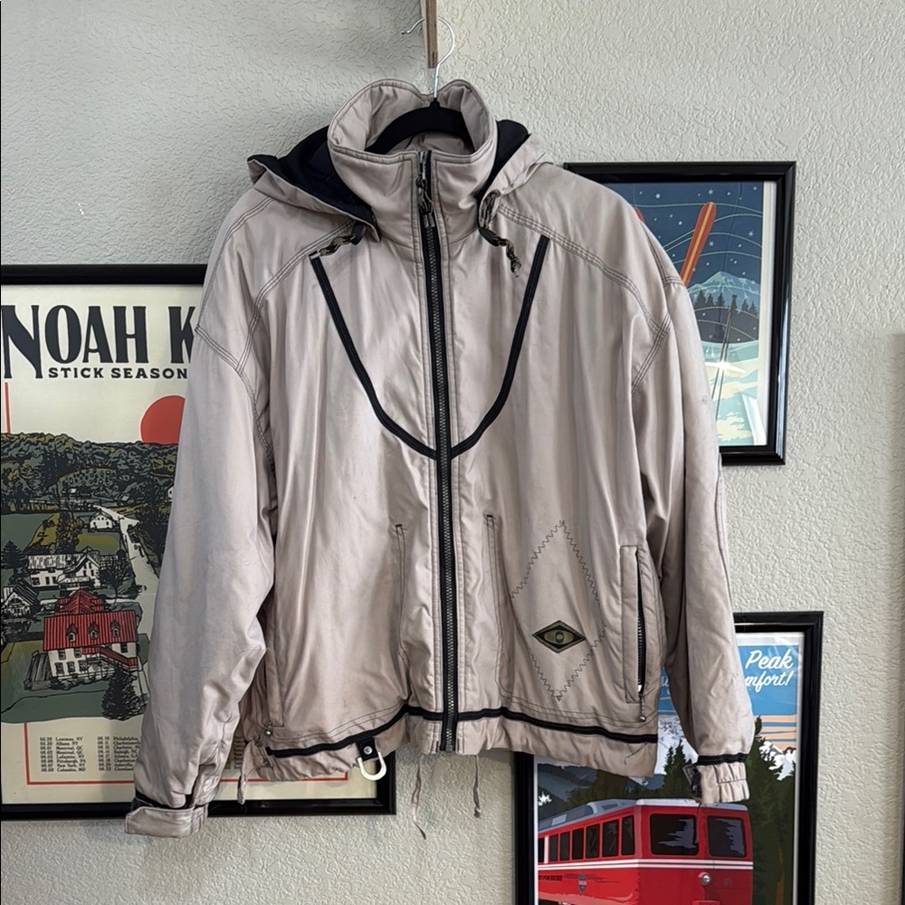 Vintage Beige Obermeyer Ski Jacket
